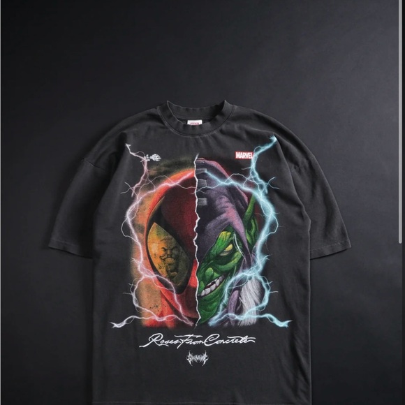 CIVIL REGIME X MARVEL SPIDER-MAN X GREEN GOBLIN “ SPIDER GOBLIN” SHIRT - Picture 2 of 9